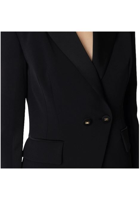 Crepe jacket with satin lapels ELISABETTA FRANCHI | suits Jacket | GI14951E2110